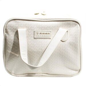 Travel Makeup Bag Large Capacity Water Resistant Toiletry Bag Jourmon White